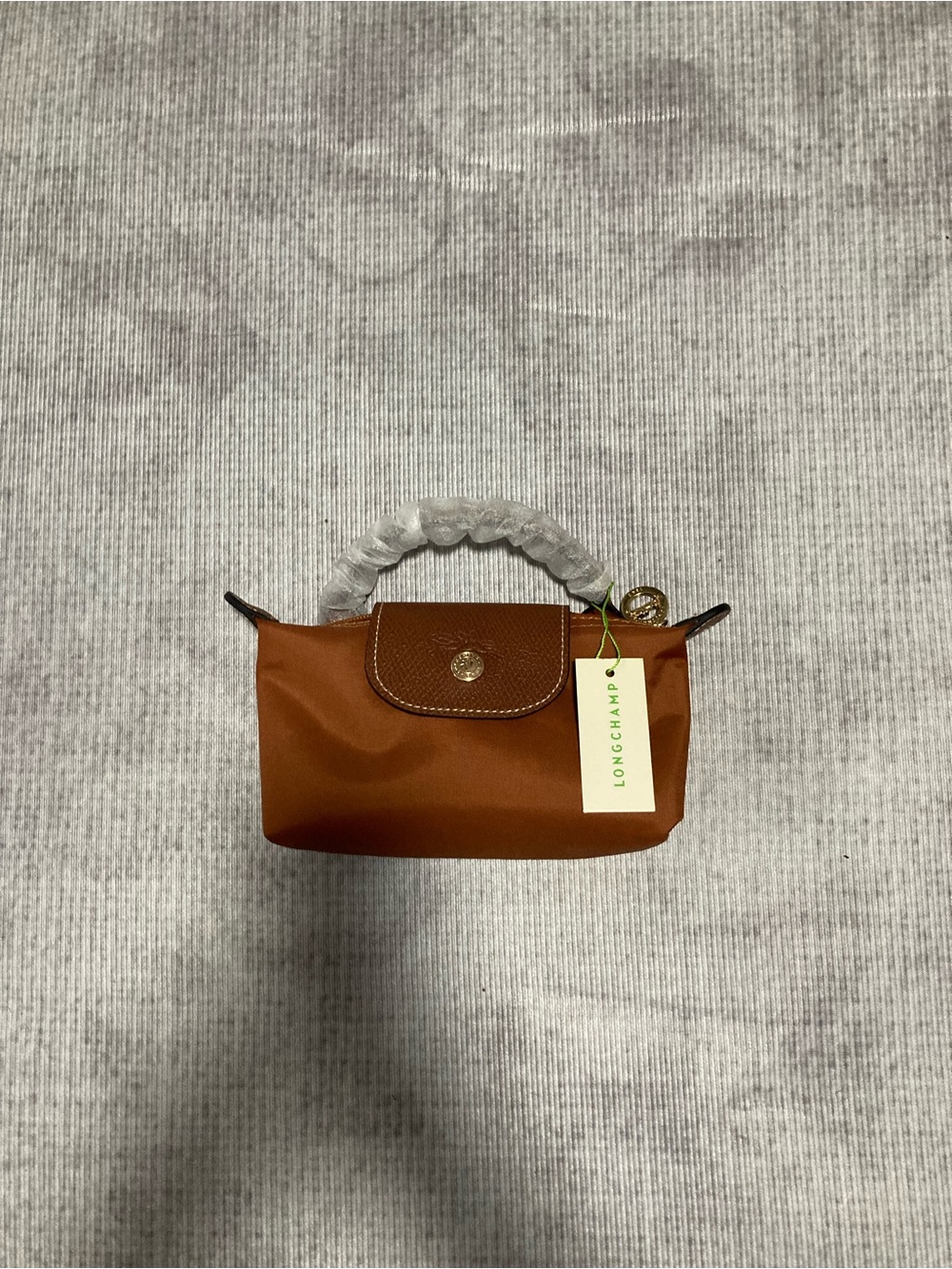 Longchamp Mini Top-Handle Bag in Brown with Gold Hardware - Picture 1 of 5